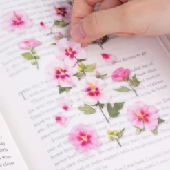 Appree | Pegatinas Flores Prensadas Rose Of Sharon