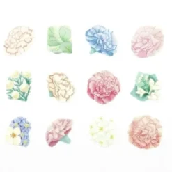 Bande | Pegatinas en Rollo Pink Carnation Bouquet
