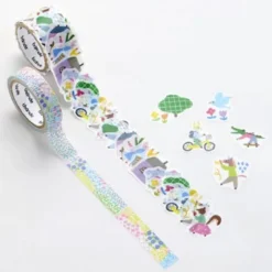 Bande | Pegatinas en Rollo y Washi Tape Animal City and Flower Garden