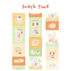 Card Lover | Pegatinas en Rollo Hello My Partner Snack Time