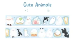 Card Lover | Pegatinas en Rollo Polar Letter Cute Animals