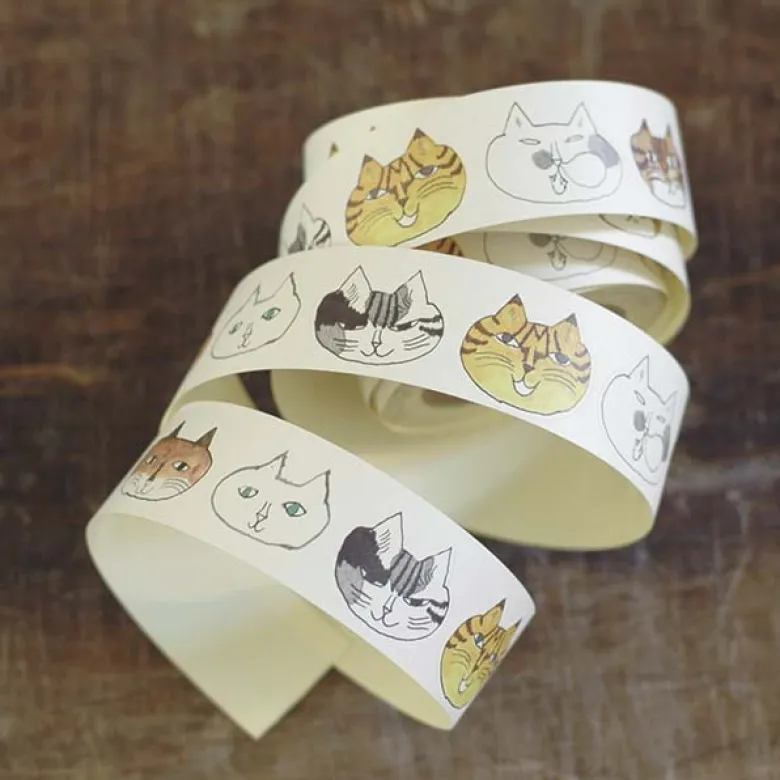 Classiky | Pegatinas en Rollo Toranekobonbon Cat 30mm