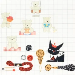 Cozyca | Kuroneko Design Washi Tape Sewing