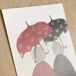 Cozyca | Postal Necktie Floral Umbrella