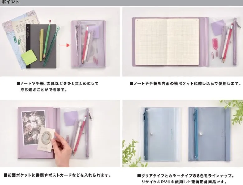 Daigo | Funda Estuche de Plástico Isshoni A6 Clear Blue