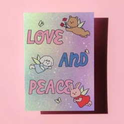 Dailylike | Postal Hologram My Buddy Love and Peace