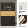 Field Notes | Set de 2 Cuadernos Pitch Black M (Puntos)