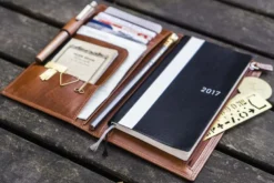 Galen Leather | Funda Leather Hobonichi Weeks Mega Cover Brown