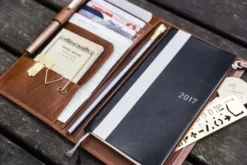 Galen Leather | Funda Leather Hobonichi Weeks Mega Cover Brown