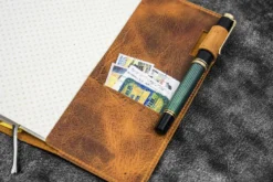 Galen Leather | Funda Leather Slim Hobonichi Weeks Planner Cover Crazy Horse Brown
