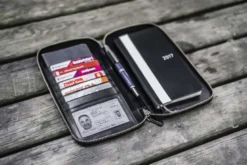 Galen Leather | Funda Leather Zippered Hobonichi Weeks Cover Black
