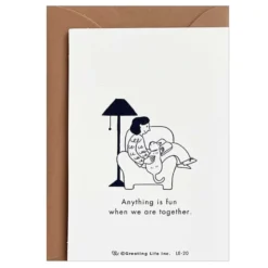 Greeting Life | Tarjeta de Felicitación Mini Best Friend Thank You Red Cat