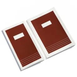 Hanaduri | Cuaderno Hanji Book Cabinet A5 Brown (Rayas)