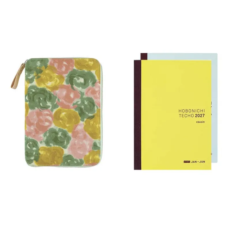 Hobonichi | Agenda Hobonichi Cousin A5 mina perhonen: glass flower (Pink Mix) 2027