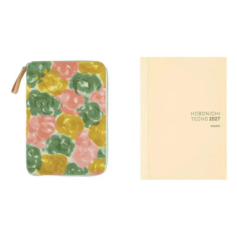 Hobonichi | Agenda Hobonichi Cousin A5 mina perhonen: glass flower (Pink Mix) 2027