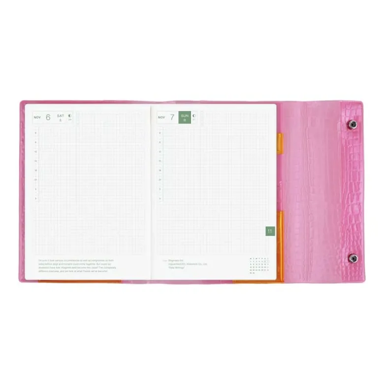 Hobonichi | Agenda Hobonichi Cousin A5 beautiful people: Nothing to Hide (Pink) 2027