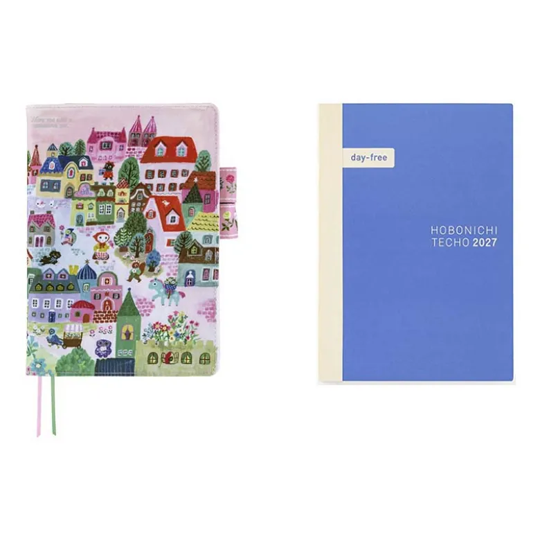 Hobonichi | Agenda Hobonichi Cousin A5 Yumi Kitagishi: White Cat Village 2027