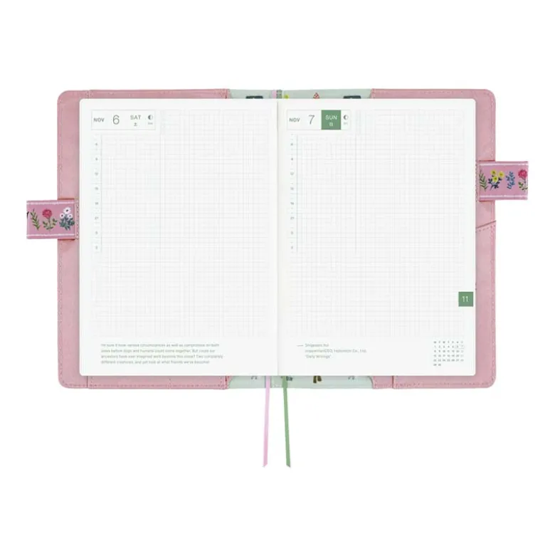 Hobonichi | Agenda Hobonichi Cousin A5 Yumi Kitagishi: White Cat Village 2027