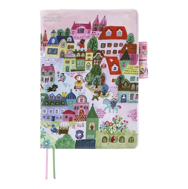 Hobonichi | Agenda Hobonichi Cousin A5 Yumi Kitagishi: White Cat Village 2027