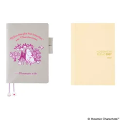 Hobonichi | Agenda Hobonichi Cousin A5 Moomin: My Yard (Pink Gray) 2027