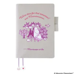 Hobonichi | Agenda Hobonichi Cousin A5 Moomin: My Yard (Pink Gray) 2027