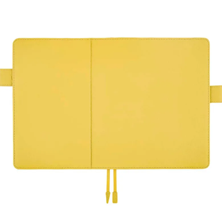 Hobonichi | Agenda Hobonichi Cousin A5 Leather: Brilliant Yellow 2027