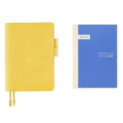 Hobonichi | Agenda Hobonichi Cousin A5 Leather: Brilliant Yellow 2027
