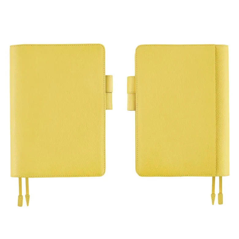 Hobonichi | Agenda Hobonichi Cousin A5 Leather: Brilliant Yellow 2027