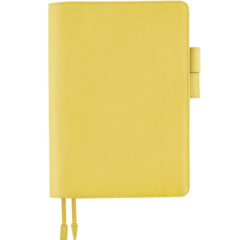 Hobonichi | Agenda Hobonichi Cousin A5 Leather: Brilliant Yellow 2027