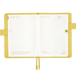 Hobonichi | Agenda Hobonichi Cousin A5 Leather: Brilliant Yellow 2027