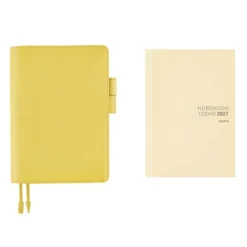 Hobonichi | Agenda Hobonichi Cousin A5 Leather: Brilliant Yellow 2027