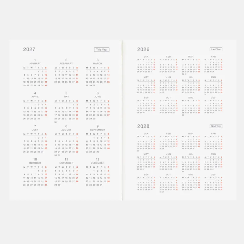 Hobonichi | Agenda Hobonichi HON A5 Yumi Kitagishi: White Cat and Rabbit’s Tea Room 2027