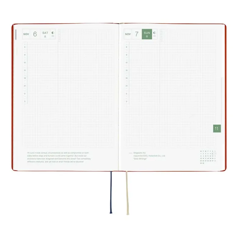 Hobonichi | Agenda Hobonichi HON A5 Yumi Kitagishi: White Cat and Rabbit’s Tea Room 2027