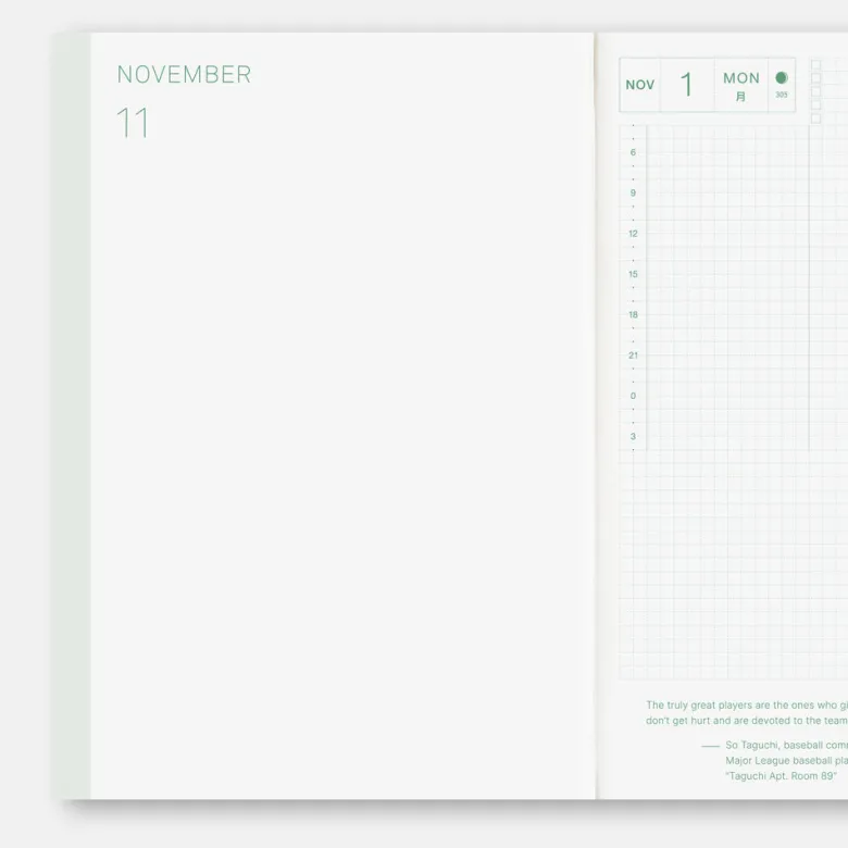 Hobonichi | Agenda Hobonichi HON A5 Yumi Kitagishi: White Cat and Rabbit’s Tea Room 2027
