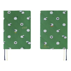 Hobonichi | Agenda Hobonichi HON A6 Bow & Tie: Sheep Sheep Sheep 2027