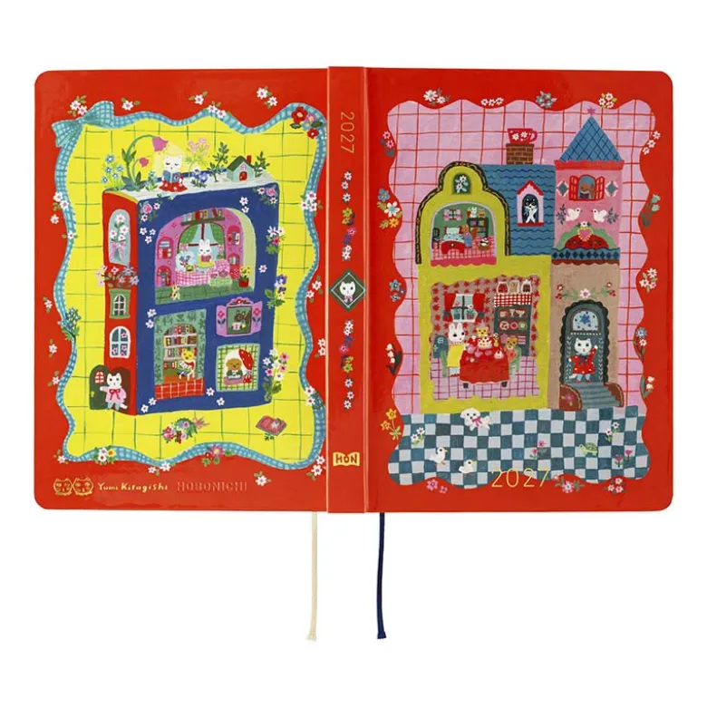 Hobonichi | Agenda Hobonichi HON A6 Yumi Kitagishi: White Cat and Rabbit’s Tea Room 2027