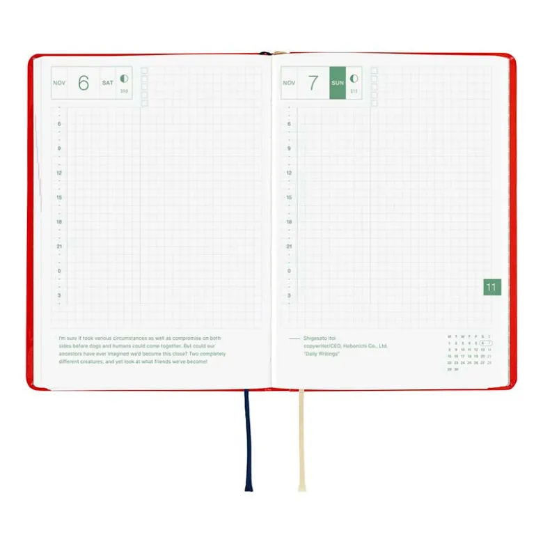 Hobonichi | Agenda Hobonichi HON A6 Yumi Kitagishi: White Cat and Rabbit’s Tea Room 2027