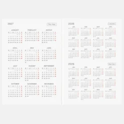 Hobonichi | Agenda Hobonichi HON A6 Slash Navy 2027