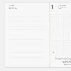 Hobonichi | Agenda Hobonichi Techo A6 Planner (Inglés) 2027