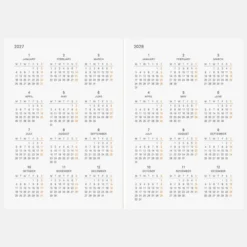 Hobonichi | Agenda Hobonichi Techo A6 Planner (Inglés) 2027