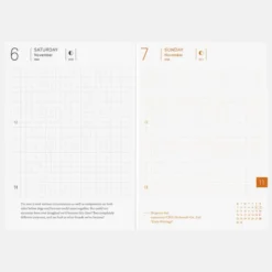 Hobonichi | Agenda Hobonichi Techo A6 Planner (Inglés) 2027