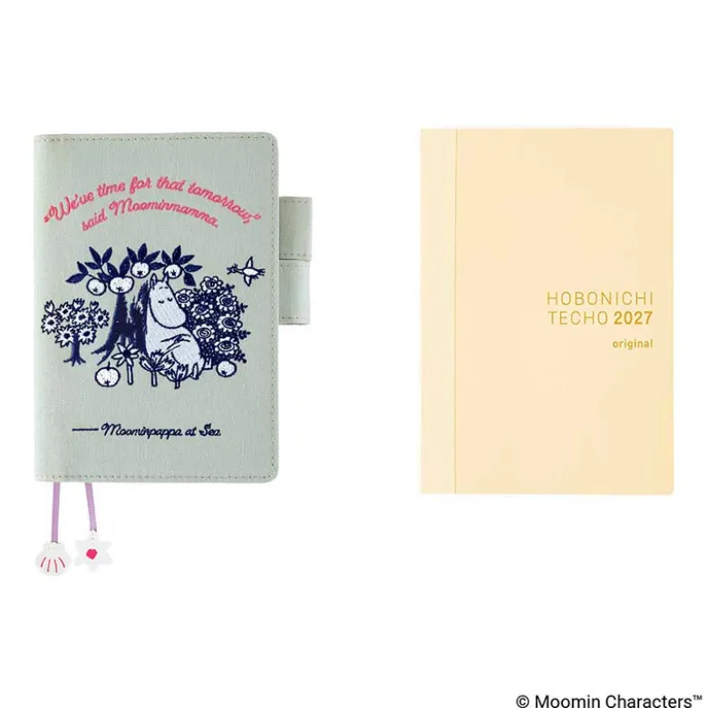 Hobonichi | Agenda Hobonichi Techo A6 Moomin: My Yard (Pale Mint) 2027