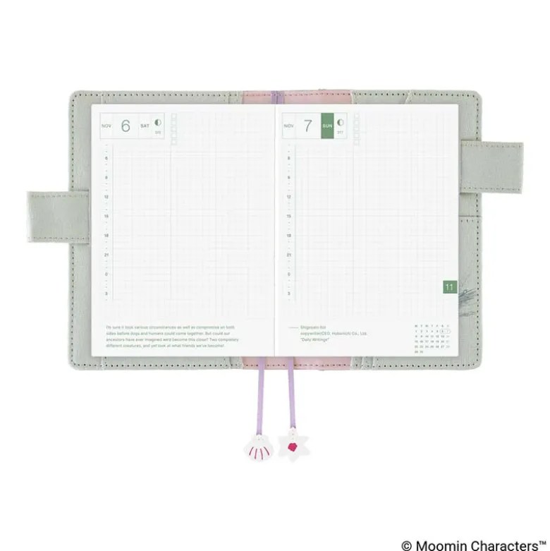 Hobonichi | Agenda Hobonichi Techo A6 Moomin: My Yard (Pale Mint) 2027