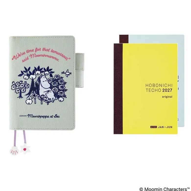 Hobonichi | Agenda Hobonichi Techo A6 Moomin: My Yard (Pale Mint) 2027