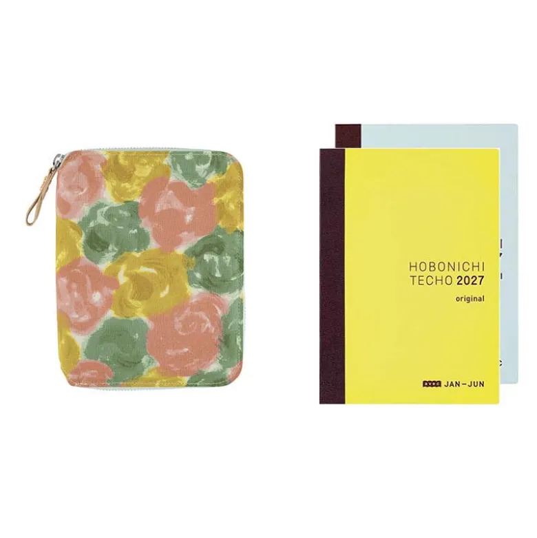Hobonichi | Agenda Hobonichi Techo A6 Mina Perhonen: glass flower (Pink Mix) 2027