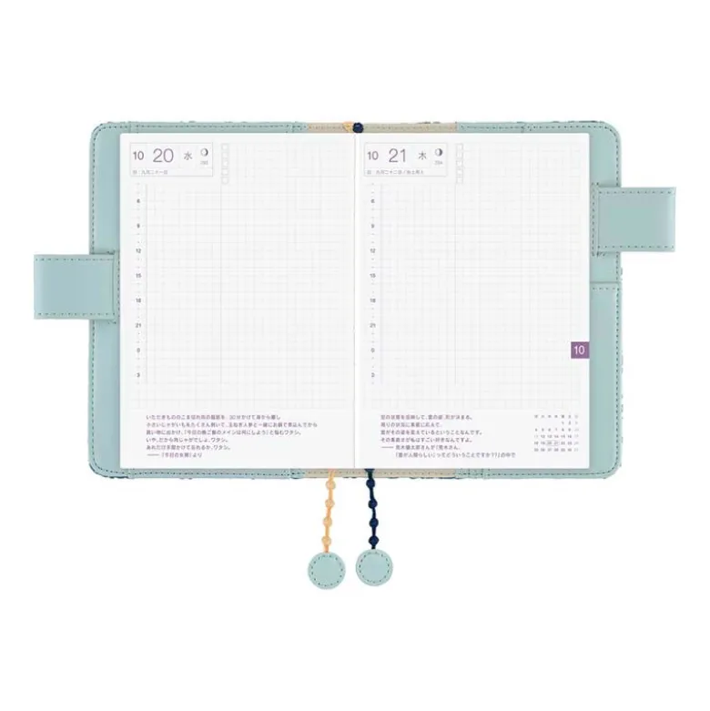 Hobonichi | Agenda Hobonichi Techo A6 mina perhonen: felice (Blue) 2027