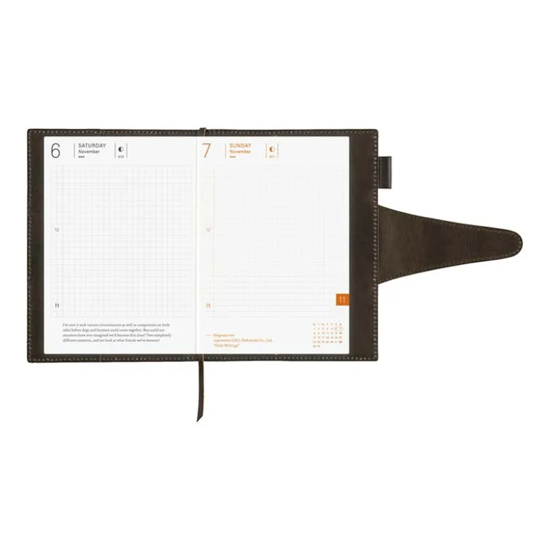 Hobonichi | Agenda Hobonichi Techo A6 Arts&Science: Wax Coating Kip 2027