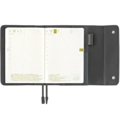 Hobonichi | Agenda Hobonichi Techo A6 Leather: Charcoal Gray 2027