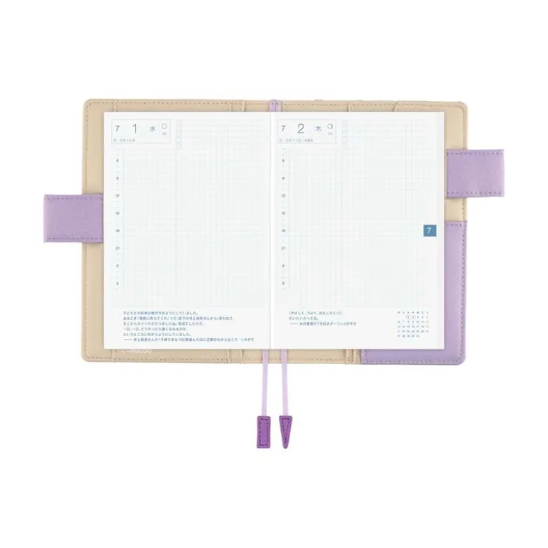 Hobonichi | Agenda Hobonichi Techo A6 Unsodo: Bijutsukai (Plum and Dianthus) 2027