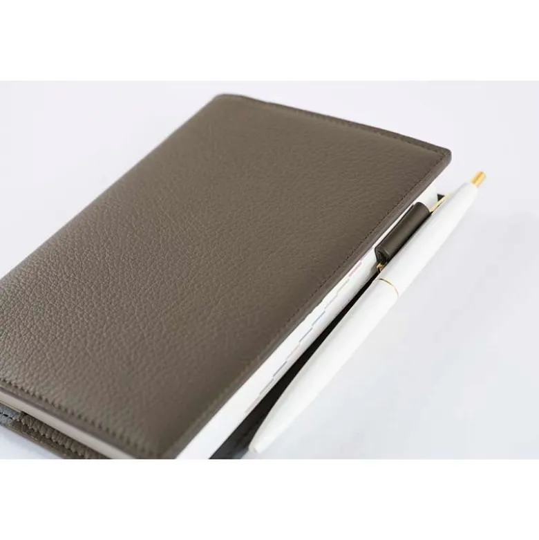 Hobonichi | Agenda Hobonichi Techo A6 Leather: Taut (Gray & Light Blue) 2027
